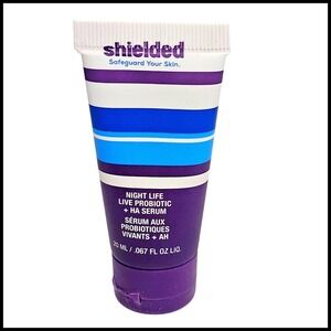 Shielded Night Life Probiotic + HA Serum Hydrating Anti-Aging 0.067oz